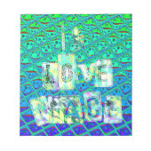 Italienisch Blue Mermaid Motif Art Print Notizblock (Vorderseite)