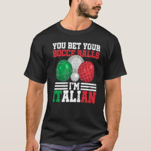 Italienisch Boccia für die Legende des Bocce-Balls T-Shirt