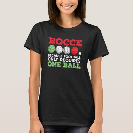 Italienisch Boccia für einen Bocce-Ball-Spieler 1 T-Shirt (Vorderseite)
