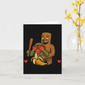 Italienisch Brainrot Chimpanzini Bananini Tung Sah Karte (Gelbe Blume)