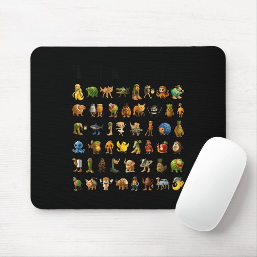Italienisch Brainrot Gen-z Meme Funny Brain Rot Ch Mousepad (Mit Mouse)