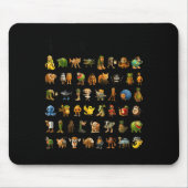 Italienisch Brainrot Gen-z Meme Funny Brain Rot Ch Mousepad (Vorne)