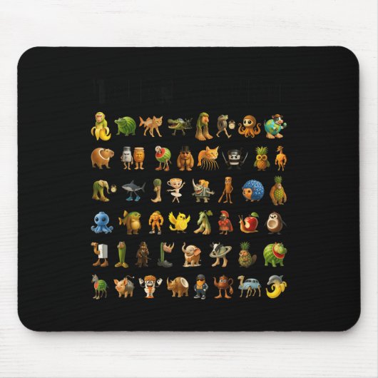 Italienisch Brainrot Gen-z Meme Funny Brain Rot Ch Mousepad (Vorne)