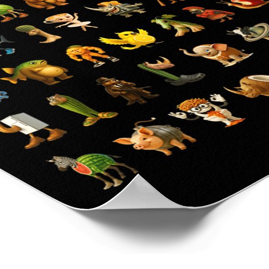 Italienisch Brainrot Gen-z Meme Funny Brain Rot Ch Poster (Ecke)