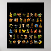 Italienisch Brainrot Gen-z Meme Funny Brain Rot Ch Poster (Vorne)