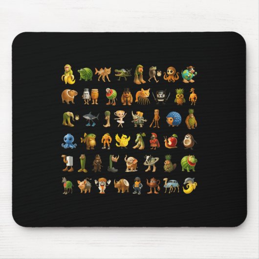 Italienisch Brainrot Gen z Meme Funny Brain Rot Ki Mousepad (Vorne)