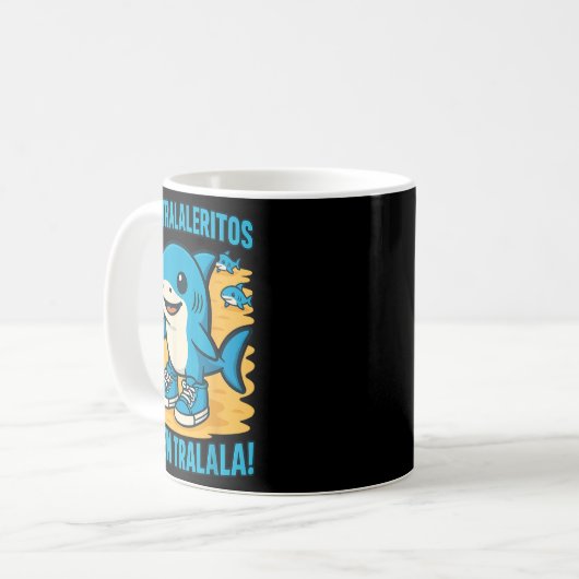 Italienisch Brainrot Los Traleritos Dicen Tralala, Kaffeetasse (Vorderseite Links)
