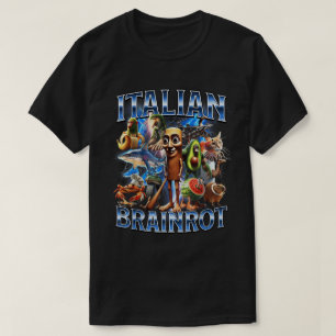 Italienisch Brainrot Meme Collage Art T-Shirt