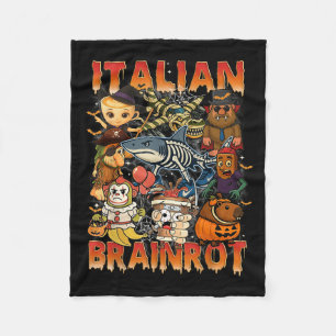 Italienisch Brainrot Meme Italian Brainrot Hallowe Fleecedecke