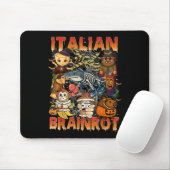 Italienisch Brainrot Meme Italian Brainrot Hallowe Mousepad (Mit Mouse)