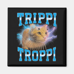 Italienisch Brainrot Meme Trippi Troppi Kat Fu Magnet