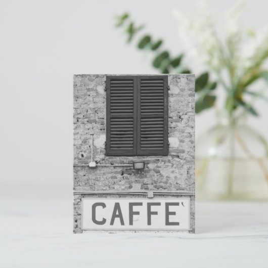 Italienisch Caffè Postkarte (Stehend Vorderseite)