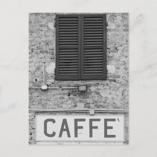 Italienisch Caffè Postkarte (Vorderseite)