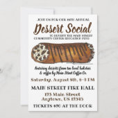 Italienisch Cannoli Desserts Wohltätigkeit Bake Sa Einladung (Vorderseite)