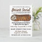 Italienisch Cannoli Desserts Wohltätigkeit Bake Sa Einladung (Stehend Vorderseite)