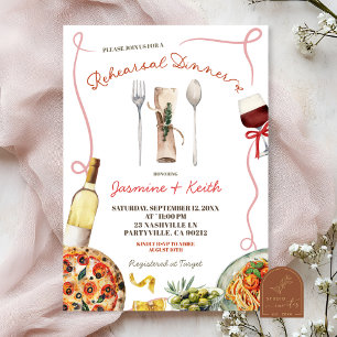 Italienisch Ciao Bella Probe Abendessen Einladung