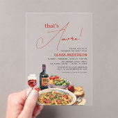 Italienisch Das ist noch! Brautparty Acryleinladungen (Insitu (Handheld))