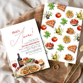 Italienisch Das ist noch! Brautparty Einladung