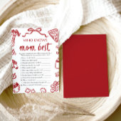 Italienisch, das Mommy Best Baby Shower Game kennt Einladung