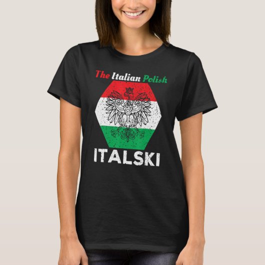 Italienisch der polnische Hybrid T-Shirt (Vorderseite)