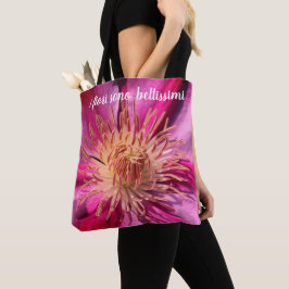 Italienisch "Die Blume sind schön" Tote Tag Tasche