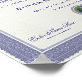 Italienisch durch Einspritzzertifikat Funny Poster (Ecke)