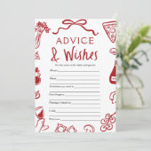 Italienisch erfährt Rat und wünscht Brautparty Gam Einladung (Stehend Vorderseite)