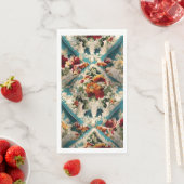Italienisch Exquisite, delikate Blume mit Grün Serviette (Beispiel)