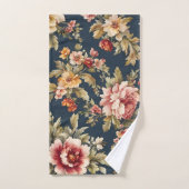 Italienisch Exquisite Schönes Blumenmuster Badhandtuch Set (Handtuch)