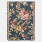 Italienisch Exquisite Schönes Blumenmuster Decke (Vorderseite Vertikal)