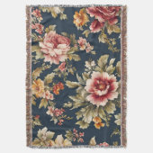 Italienisch Exquisite Schönes Blumenmuster Decke (Vorderseite Vertikal)