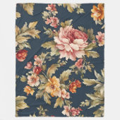 Italienisch Exquisite Schönes Blumenmuster Fleecedecke (Vorderseite)