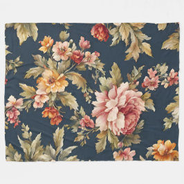 Italienisch Exquisite Schönes Blumenmuster Fleecedecke