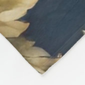 Italienisch Exquisite Schönes Blumenmuster Fleecedecke (Ecke)