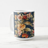 Italienisch Exquisite Schönes Blumenmuster Kaffeetasse (Vorderseite Links)