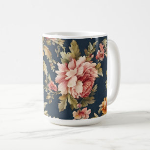 Italienisch Exquisite Schönes Blumenmuster Kaffeetasse