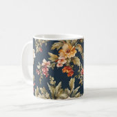 Italienisch Exquisite Schönes Blumenmuster Kaffeetasse (Vorderseite Links)