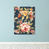Italienisch Exquisite Schönes Blumenmuster Leinwanddruck (Insitu (Holzboden))