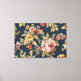 Italienisch Exquisite Schönes Blumenmuster Leinwanddruck