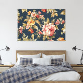 Italienisch Exquisite Schönes Blumenmuster Leinwanddruck (Insitu (Schlafzimmer))