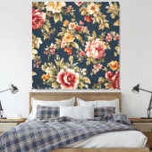 Italienisch Exquisite Schönes Blumenmuster Leinwanddruck (Insitu (Schlafzimmer))