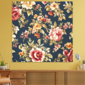 Italienisch Exquisite Schönes Blumenmuster Leinwanddruck (Insitu (Wohnzimmer))