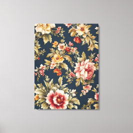Italienisch Exquisite Schönes Blumenmuster Leinwanddruck