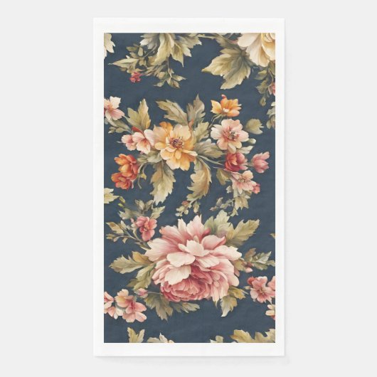 Italienisch Exquisite Schönes Blumenmuster Serviette (Vorderseite)