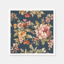 Italienisch Exquisite Schönes Blumenmuster Serviette