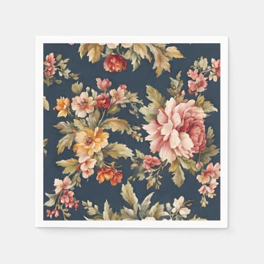 Italienisch Exquisite Schönes Blumenmuster Serviette (Vorderseite)