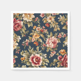 Italienisch Exquisite Schönes Blumenmuster Serviette