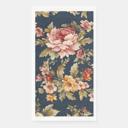 Italienisch Exquisite Schönes Blumenmuster Serviette (Vorderseite)