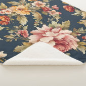 Italienisch Exquisite Schönes Blumenmuster Sherpadecke (3/4)