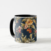 Italienisch Exquisite Schönes Blumenmuster Tasse (Vorderseite Links)